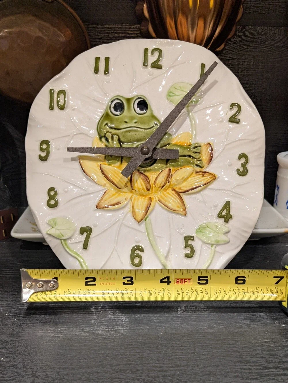 RARE Vintage Neil The Frog Kitchen Wall Clock 1976 Sears Roebuck Japan WORKS